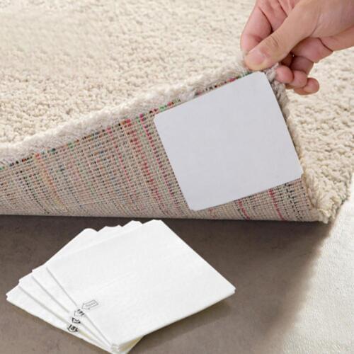 10*10cm 4Pcs Adhesive Anti-slip Non-woven Carpet Mat Tape Sticker Gripper Floor Paste Home Accessories
