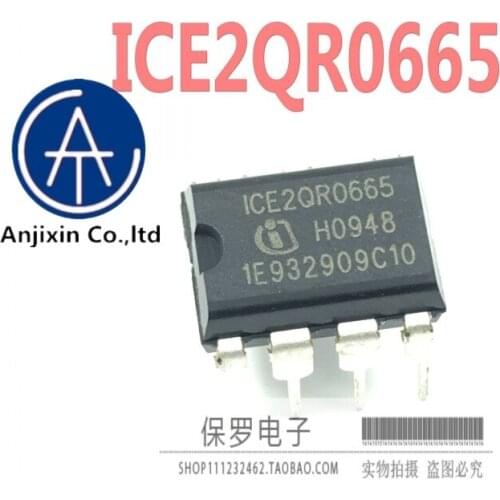 10pcs 100% orginal new real stock LCD power management chip ICE2QR0665 ICE2QRO665 DIP-8