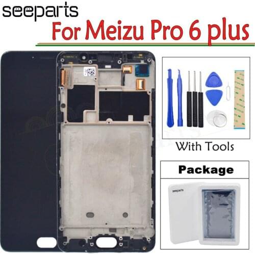 100% Tested LCD For Meizu Pro 6 Plus LCD Display With Touch Screen Digitizer Assembly Replacement For Meizu pro6 plus Lcd Screen