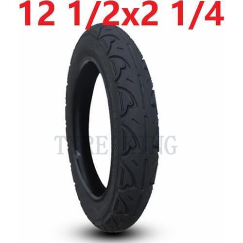12 1/2x2 1/4 Inner and Outer Tyre 12.5 Inch Pneumatic Wheel Tire for Electric Scooters, Bicycles, Electric Cars Accessories