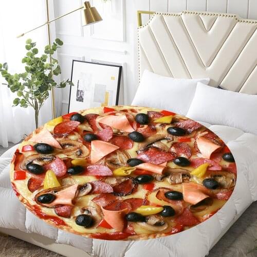 3d Pizza Tortilla Tortilla Blanket Lavash Soft Blanket For Bed Sofa Plush Bedspread Manta Koce 2021 Blanket Flannel#g30