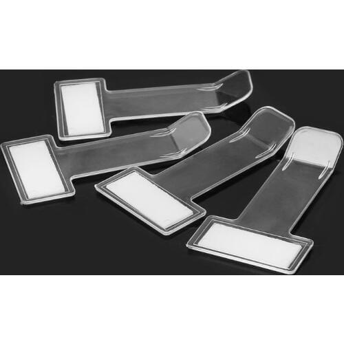 4pcs Car Vehicle Parking Ticket Holder Permit Clip Sticker Windscreen Fastener Stickers Plastic Stick one on your fridge