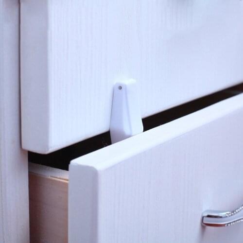 4Pcs/Lot Child Lock Protection Of Children Locking Doors For Children Kids Safety Plastic Drawer Cabinet Cupboard Lock