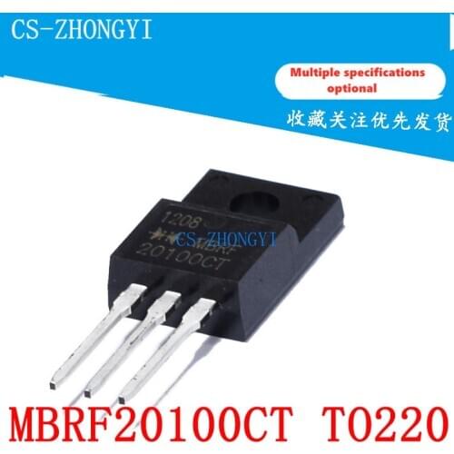 5pcs brand new mbrf2010ct 20A / 100V Schottky diode to220 plastic packaging