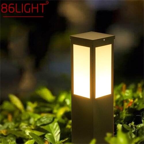 86LIGHT Solar Lawn Light Outdoor LED Waterproof Modern Garden Lamp Home Decorative For Villa Duplex Park