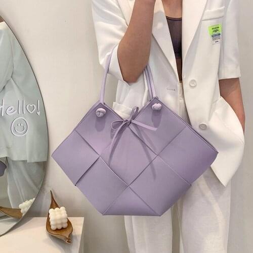 High Quality PU Leather Irregular Handbags Large Capacity Female Fashion Elegant Solid Color Tote Bag Casual Shoulder Bags