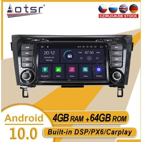 64G For Nissan X-TRAIL Qashqai Dualis Rouge 2013 2014-2017 Car Stereo Multimedia Player Android GPS Navi Radio Carplay Head Unit