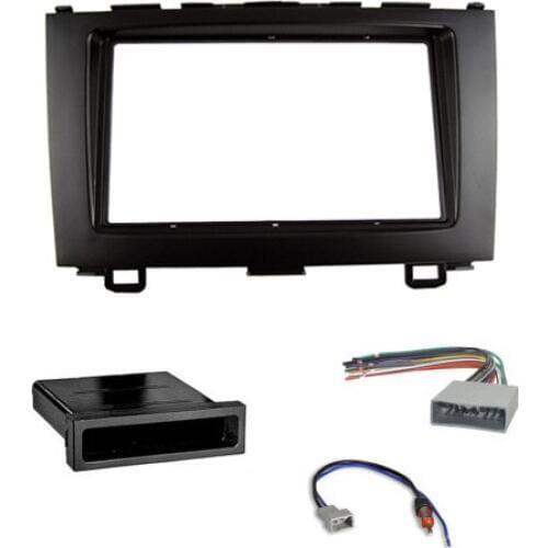 Single Din/Double Din Car Stereo Dash Kit Harness Antenna for Honda CRV CR-V 2007-2012 Face Frame DVD Trim Panel Fascia Facia