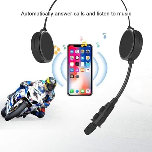 EJEAS E300 Bluetooth Helmet Headset Wireless Motorcycle Intercom Headphone Speakers HiFi IP65 2Riders 300M Intercom/Noise Redu
