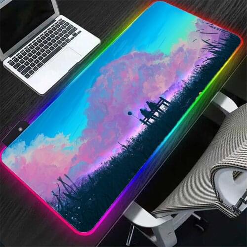 Anime Genshin Impact Xxl Large Mouse Pad Notebook Keyboard Desk Mat Mini Pc Gaming Accessories Rubber Mouse Pad Carpet 40x80cm