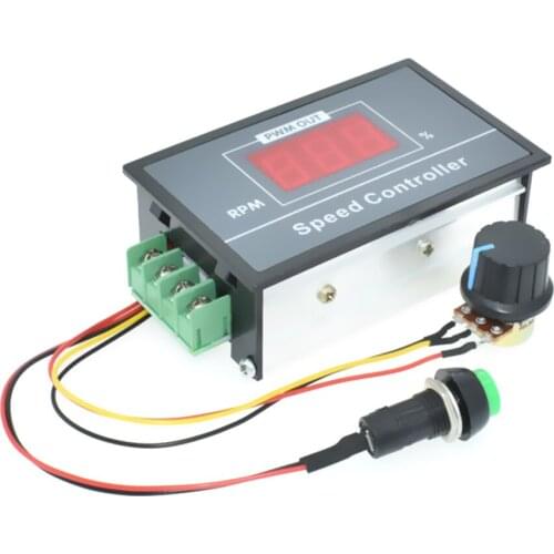 30A PWM Digital LED Display 0~100% adjustable DC 6V 12V 24V 48V Motor Speed Controller