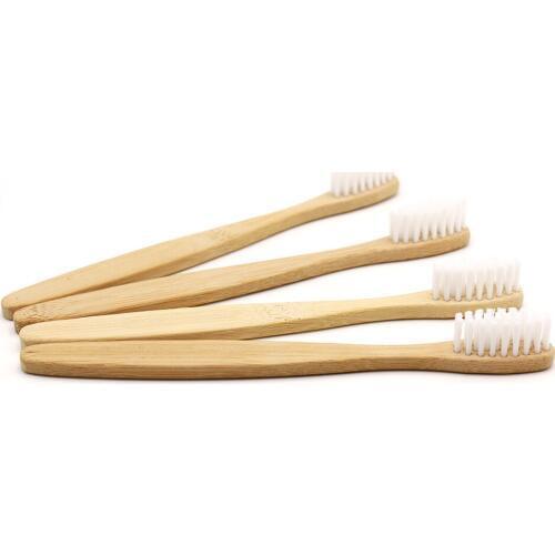 100 Pcs/lot Child Colorful Bristle Crown Environmentally Wood Toothbrush Bamboo Toothbrush Soft-Bristle Bamboo Fibre