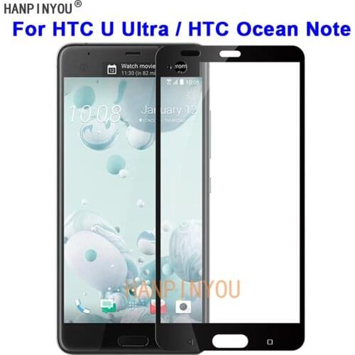 For HTC U Ultra / HTC Ocean Note 5.7" 9H Hardness 2.5D Full Cover Toughened Tempered Glass Film Screen Protector Protect Guard