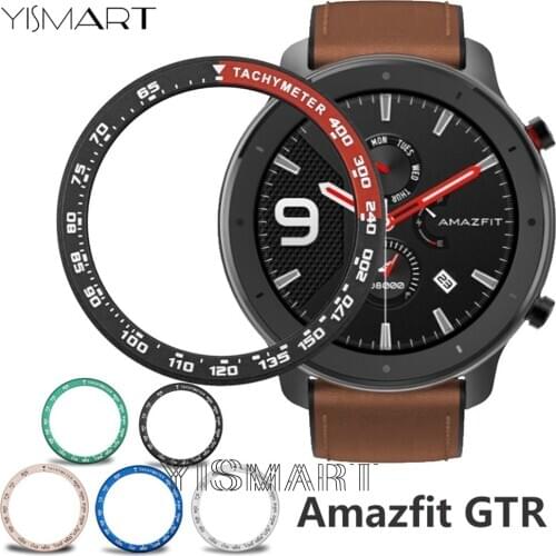 For Amazfit GTR 47MM Bezel Metal Cover Ring Dial Scale Speed Tachymeter Case For Huami Amazfit GTR 42mm Smartwatch