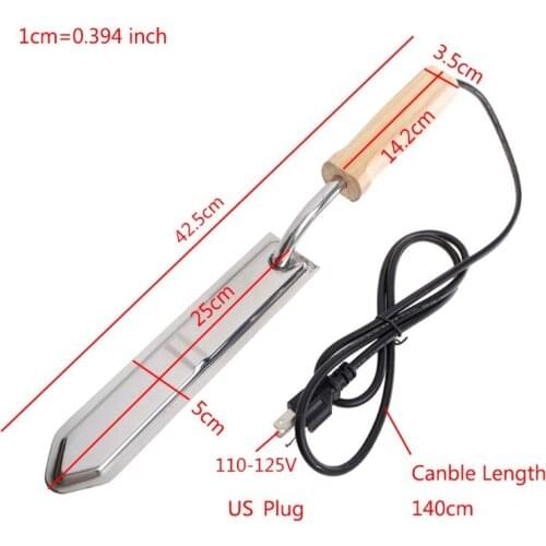 Electric Uncapping Knife Bee Honey Scraper Hot Knife Stainless Steel Extractor P31E