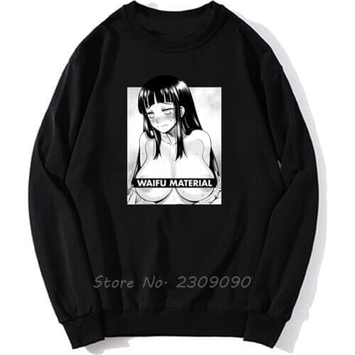 XVideos Hoodie Anime Hinata Waifu Material Ahegao Vintage Style Natural hoodies Men Pullover Fleece Sweatshirts Streetwear