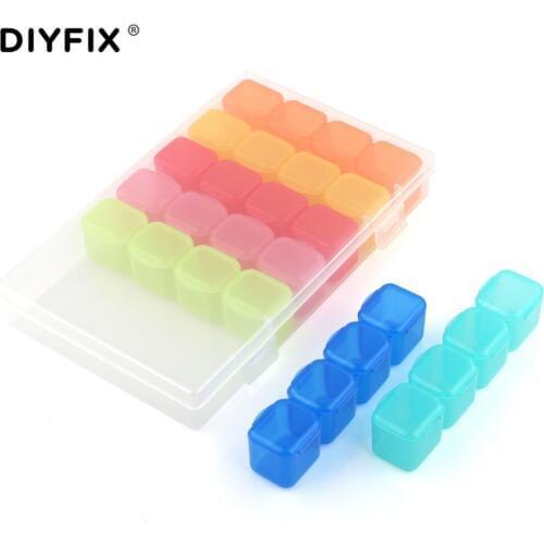28 Compartment Storage Box Organizer Container Removable Plastic Case for Electronic Parts Screw Bead Rings Jewelry Display Tool