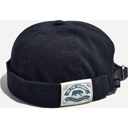 Fashion Men Docker Cap Skullcap Retro Sailor Cap Beanie Hats For Women Men Bucket Cap Brimless Hat Bonnet Dad Caps gorras hombre