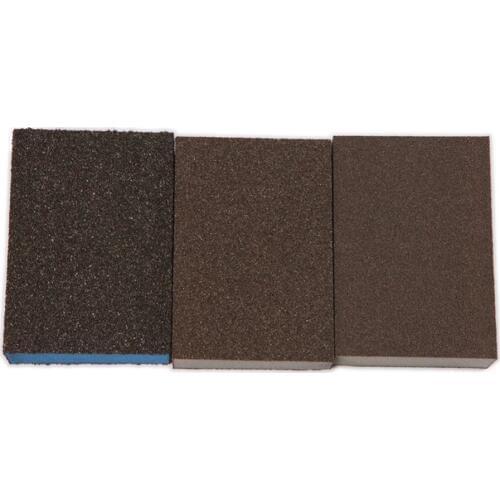 Polishing Sanding Sponge Block Pad Set Sandpaper Assorted Grit 80 180 320