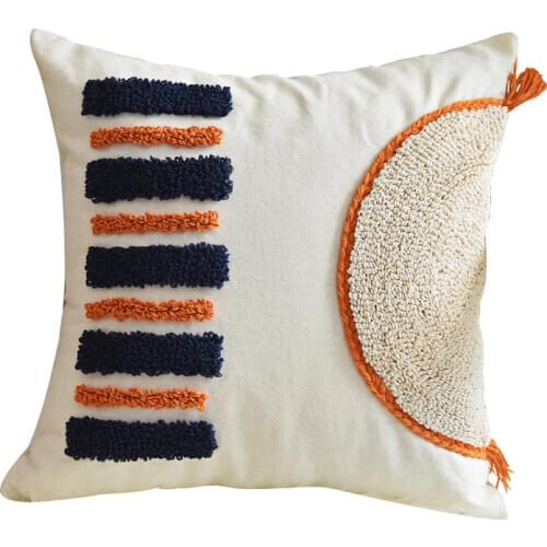 DUNXDECO Cushion Cover Decorative Tufting Pillow Case Modern Simple Abstract Geometric Sofa Bedding Chair Coussin