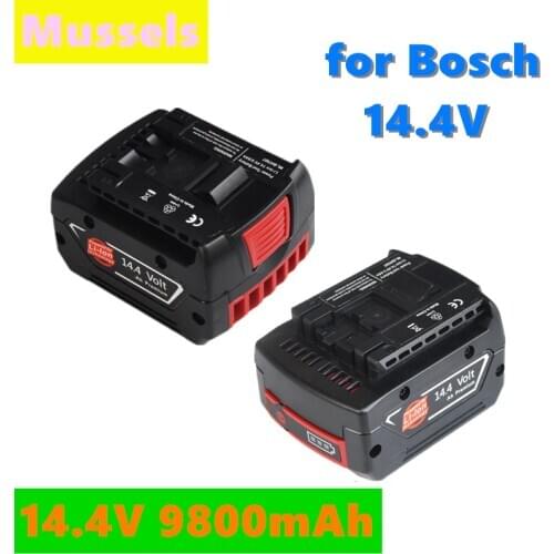 New 14.4V 9800mah Rechargeable Li-ion Battery cell pack for BOSCH cordless Electric drill screwdriver BAT607,BAT607G,BAT614G