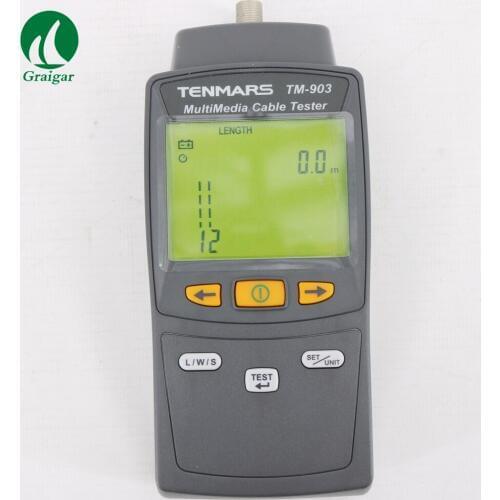 Portable Multimedia LAN Cable Tester Network Cable Tester TM-903 with Backlight Display