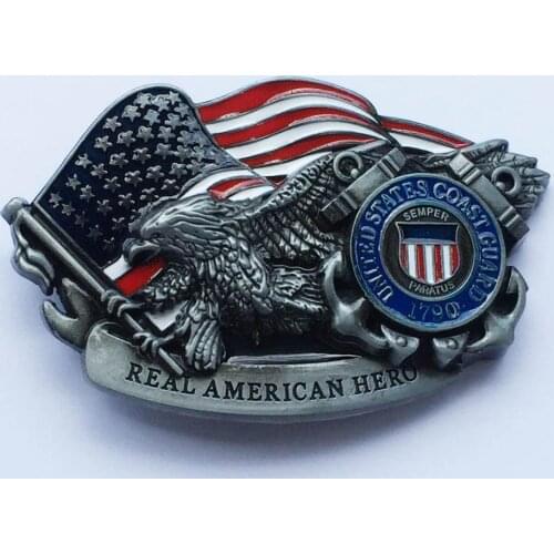 Real American Hero Coast Guard belt buckl SW-BY867 brand new condition with continous stock