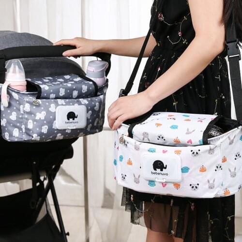 Baby Stroller Organizer Nappy Bag Hook Hanging Mummy Carriage Waterproof Bottle Bag Handbag Pram Cart Organizer Diaper Bag