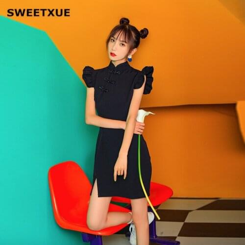 Черные летние платья SWEETXUE China At AliExpress