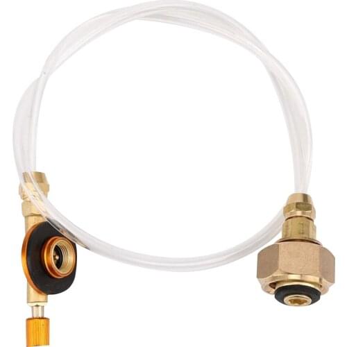 Outdoor Stove Head Camping Flat Gas Tank Inflation Valve Valve Transparent Tube