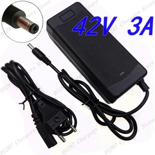 42V 3A Lithium Battery Charger For 10S 36V Electric Bike Li-ion Battery pack Charger High quality Strong heat dissipation