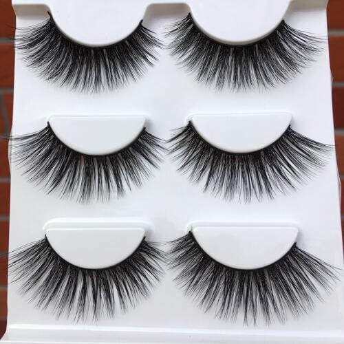 010 Winged Cross False Eyelashes 3D Three-dimensional Natural Long Cotton Thread Fake Eyelashes Dating Smoked Makeup Eye Lashes