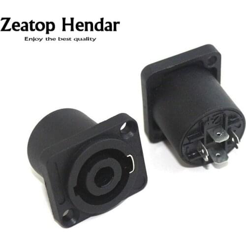 10Pcs Black Speakon 4 Pin Female Jack Compatible Audio Cable Connectors