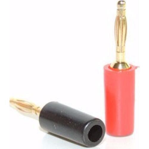 100PCS 2mm gold plated Banana Plug for Test Probes Instrument Meter Conversion