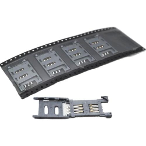 Free shipping! 20PCS Six feet all plastic SIM card holder flip phone booth communications booth socket connectot