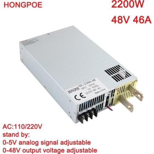 2200W 27VDC Power Supply 27V AC-DC 0-5V Analog Signal Control 0-27VAdjustable Power Supply SE-2200-27 Best quality 27V 81.5A