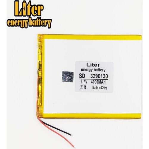 3.7 V lithium Tablet polymer battery 4000 mah 3290130super capacity suitable for tablet