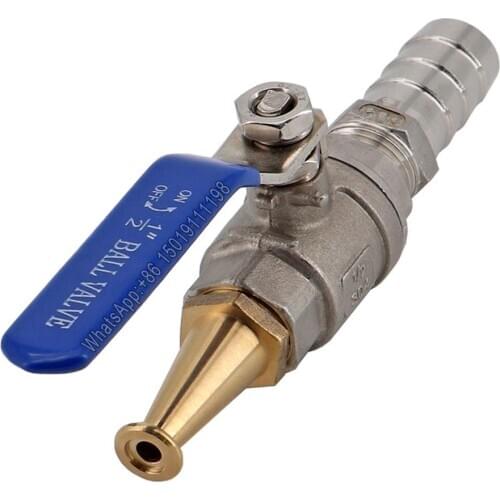 304 Water Gun Sprinkler Stainless Steel Ball High Pressure Car Wash Sprinkler Valve Switch Brass Household Fire Sprinkler