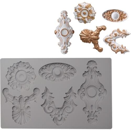 5 Styles Deco Shaped Silicone Mold Cake Decoration Fondant Cake 3D Mold Food Grade m015