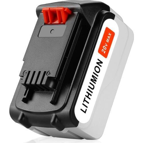 6000mAh 20V 6.0Ah Li-Ion LB20 Battery for Black & Decker LBXR20 LB20 LBX20 ASL186K BDCDMT120 CHH2220 LLP120 LST120