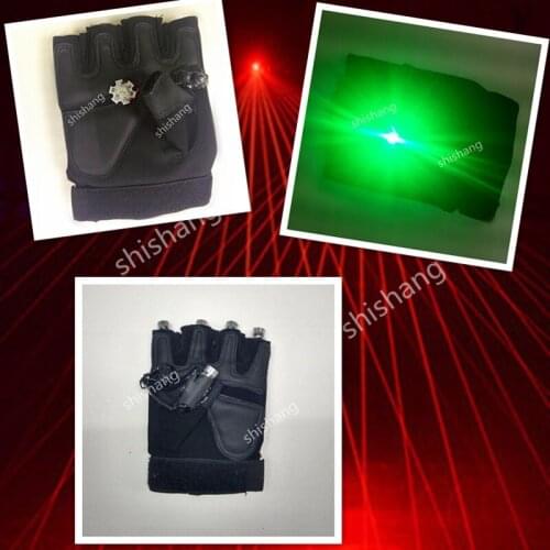 L829-1 Palm light Red color 5 laser heads dance ballroom dj laser lighting gloves rechargeable bar gloves stage singer wears
