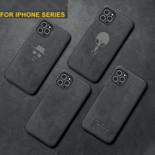 Luxury Car Logo Phone Case for iPhone 12 11 Pro Max Xs XR 6s 7 8 7plus 11Pro Sport Brand Silicone Suede leather Cover Coque