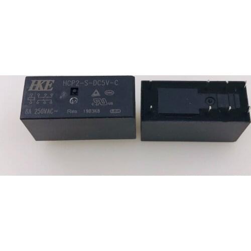 Free shipping(10pieces/lot)100%Original New HKE HCP2-S-DC5V-C HCP2-S-DC12V-C HCP2-S-DC24V-C 8PIN 8A 5VDC 12VDC 24VDC Power Relay