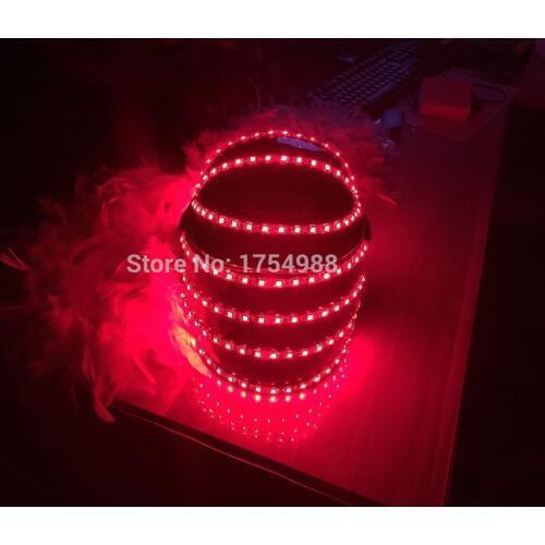 Free Shipping led 7 colour helmets Kryoman robot Flashing Bar KTV suits helmet Event frozen Party Supplies happy birthday