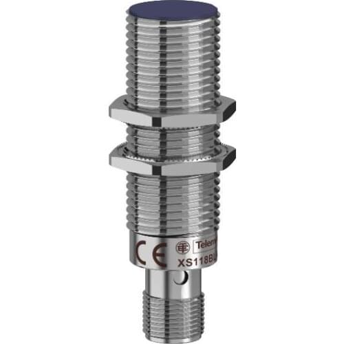 XS118BHNBM12 INDUCTIVE SENSOR CYLIND DIA 18 NPN NC 1224V FLUSH SN 8MM CONN M12