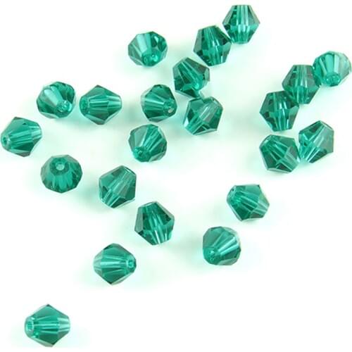 Color Cristal Bicone Beads 8mm Zircon Green 1440pcs/bag for Making Ornament and Accessories