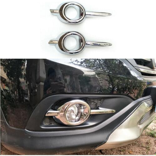 For Honda CRV CR-V 2012-2014 ABS Bright Chrome Exterior Front Fog Light Frame Trim Auto parts Car modification