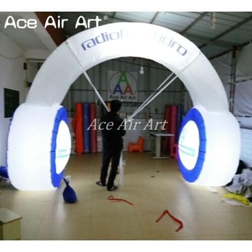 Customized Giant Promotional earphone inflatable headphone for advertising Made In China