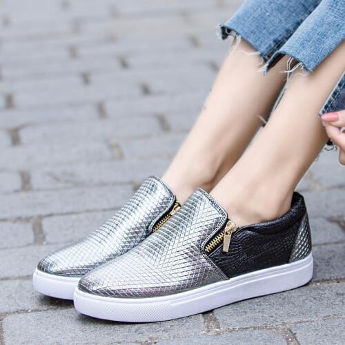 European Patchwork spadrilles Shoes Leather Creepers Flats Ladies Loafers White Leather Moccasins Serpentine Womens Shoes R2-77