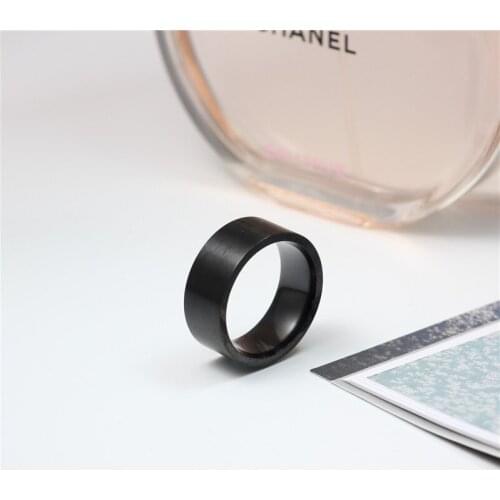 MOREDEAR 8mm Titanium Steel Finger Rings for Men and Women